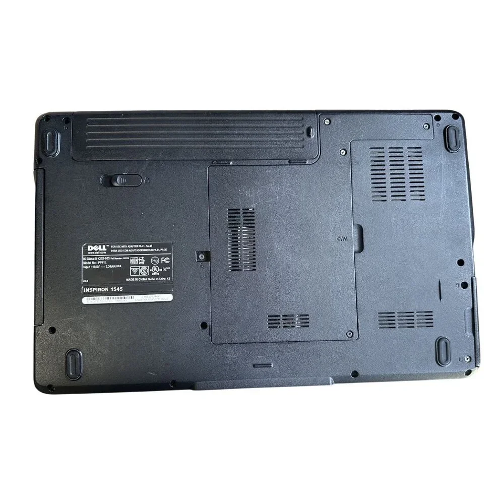 Vtg Laptop Dell Ispiron 1545 4GB RAM Pentium Duel-Core 2.20GHz Working!